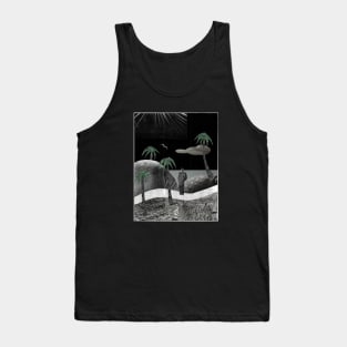 Lonely Isolated Walk at the Beach Tank Top